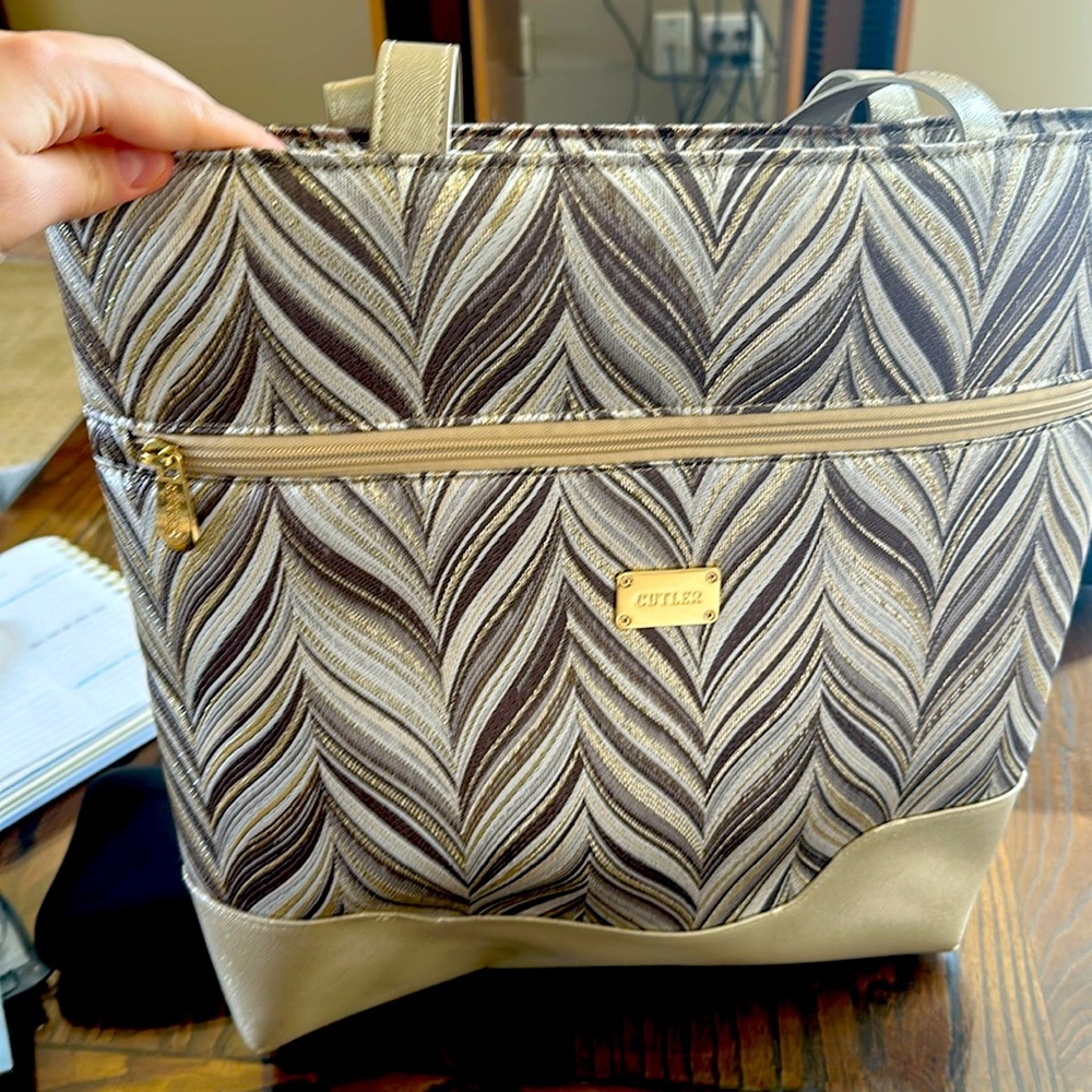 Cutler bags USA tote bag gold